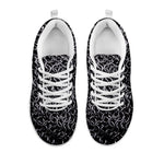 Silver Chainmail Print White Sneakers