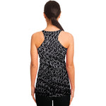 Silver Chainmail Print Women's Racerback Tank Top