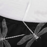 Silver Dragonfly Pattern Print Sofa Cover