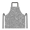 Silver Glitter Artwork Print (NOT Real Glitter) Apron