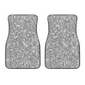 Silver (NOT Real) Glitter Print Front Car Floor Mats