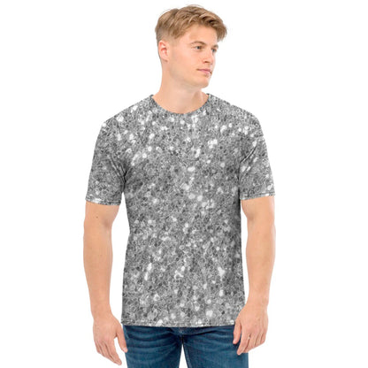 Silver Glitter Artwork Print (NOT Real Glitter) Men's T-Shirt