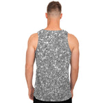 Silver Glitter Artwork Print (NOT Real Glitter) Men's Tank Top