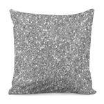 Silver Glitter Artwork Print (NOT Real Glitter) Pillow Cover