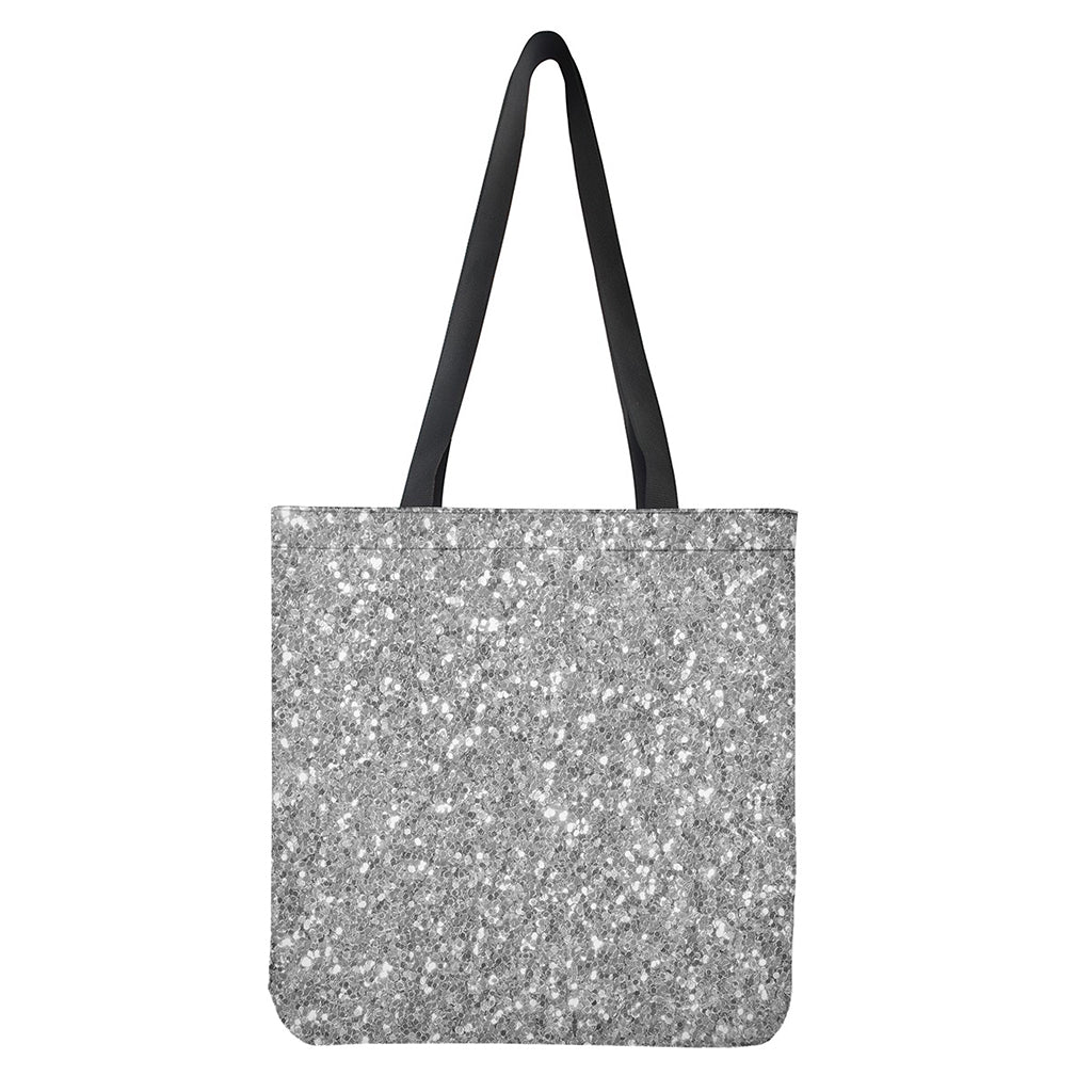 Silver Glitter Artwork Print (NOT Real Glitter) Tote Bag