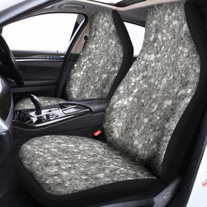 Silver Glitter Artwork Print (NOT Real Glitter) Universal Fit Car Seat Covers