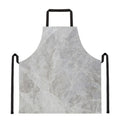 Silver Grey Marble Print Apron