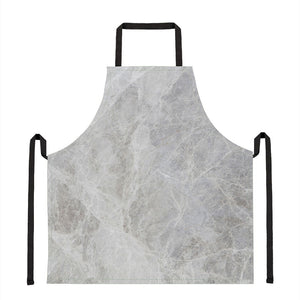 Silver Grey Marble Print Apron