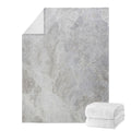 Silver Grey Marble Print Blanket