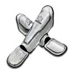 Silver Grey Marble Print Muay Thai Shin Guard
