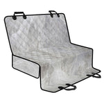 Silver Grey Marble Print Pet Car Back Seat Cover