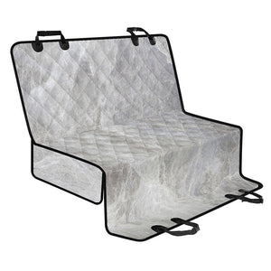 Silver Grey Marble Print Pet Car Back Seat Cover