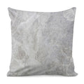 Silver Grey Marble Print Pillow Cover