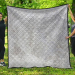 Silver Grey Marble Print Quilt