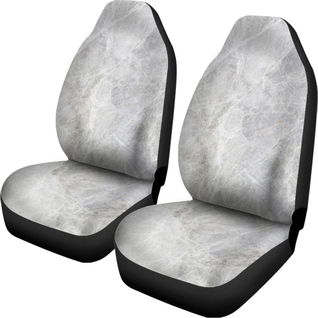 Silver Grey Marble Print Universal Fit Car Seat Covers