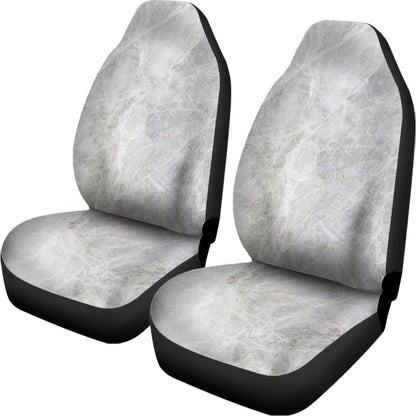 Silver Grey Marble Print Universal Fit Car Seat Covers