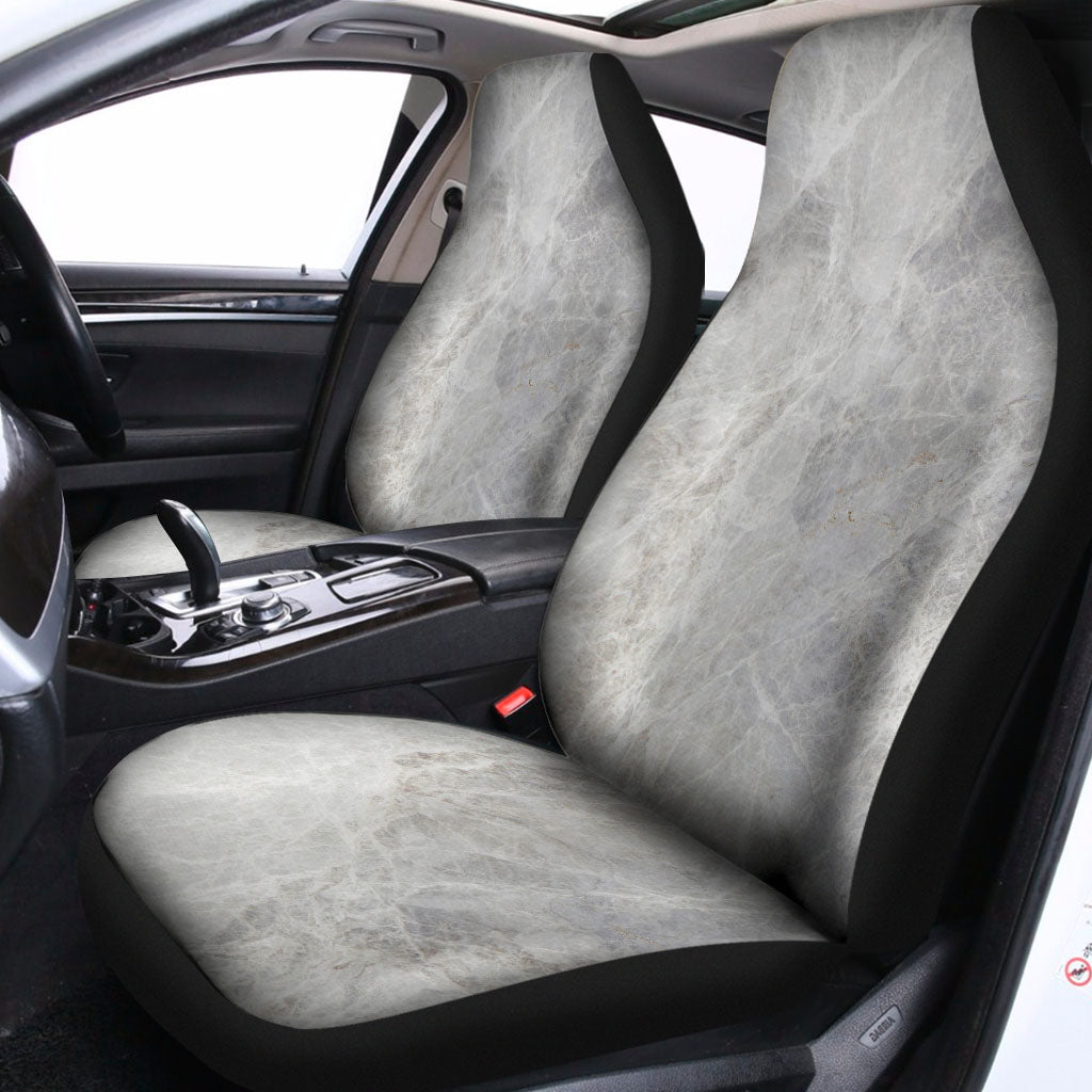 Silver Grey Marble Print Universal Fit Car Seat Covers