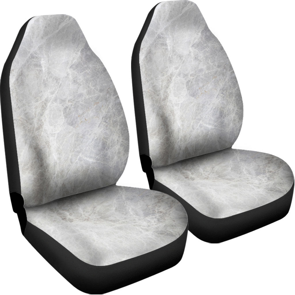 Silver Grey Marble Print Universal Fit Car Seat Covers