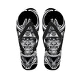 Silver Samurai Mask Print Flip Flops