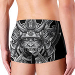 Silver Samurai Mask Print Men's Boxer Briefs