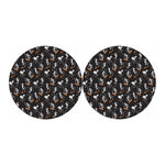 Skateboarding Skeleton Pattern Print Car Coasters