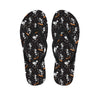 Skateboarding Skeleton Pattern Print Flip Flops