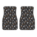 Skateboarding Skeleton Pattern Print Front Car Floor Mats