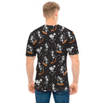 Skateboarding Skeleton Pattern Print Men's T-Shirt