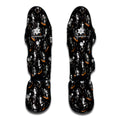 Skateboarding Skeleton Pattern Print Muay Thai Shin Guards
