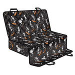 Skateboarding Skeleton Pattern Print Pet Car Back Seat Cover