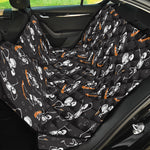 Skateboarding Skeleton Pattern Print Pet Car Back Seat Cover