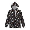 Skateboarding Skeleton Pattern Print Pullover Hoodie