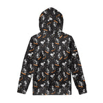 Skateboarding Skeleton Pattern Print Pullover Hoodie