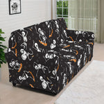 Skateboarding Skeleton Pattern Print Sofa Cover