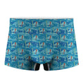 Ski And Snowboard Pattern Print Men's Boxer Briefs