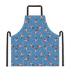 Skiing Dog Pattern Print Apron