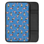 Skiing Dog Pattern Print Car Center Console Cover