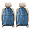 Skiing Dog Pattern Print Car Seat Organizers