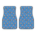 Skiing Dog Pattern Print Front Car Floor Mats