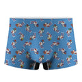 Skiing Dog Pattern Print Men's Boxer Briefs