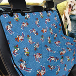 Skiing Dog Pattern Print Pet Car Back Seat Cover