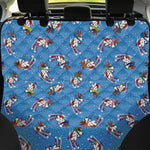 Skiing Dog Pattern Print Pet Car Back Seat Cover