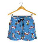Skiing Dog Pattern Print Women's Shorts
