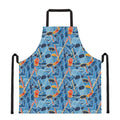 Skiing Equipment Pattern Print Apron