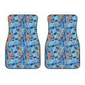 Skiing Equipment Pattern Print Front Car Floor Mats