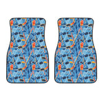 Skiing Equipment Pattern Print Front Car Floor Mats