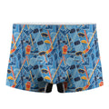 Skiing Equipment Pattern Print Men's Boxer Briefs