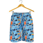 Skiing Equipment Pattern Print Men's Shorts
