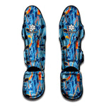 Skiing Equipment Pattern Print Muay Thai Shin Guard