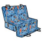 Skiing Equipment Pattern Print Pet Car Back Seat Cover